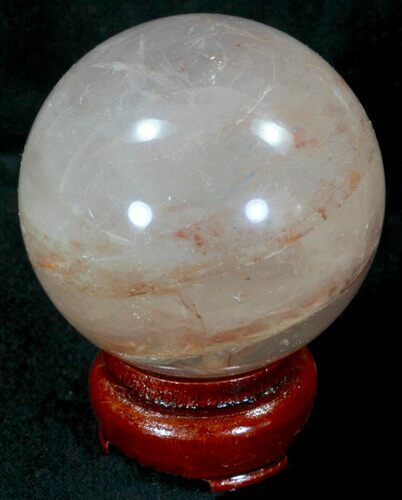Polished Hematoid (Harlequin) Quartz Sphere #32123